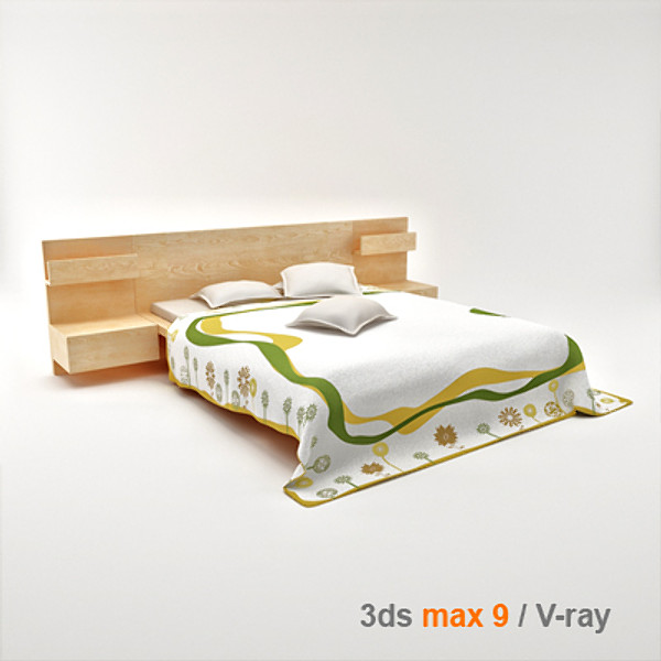 bed ikea malm furnitures 3d max - Malm 8 piece furniture set by lajhar